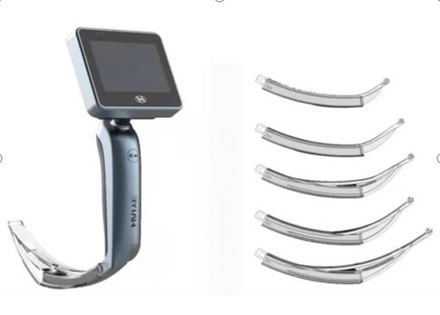 Ống soi thanh quản video y tế 3.0 inch với 5 lưỡi dao dùng một lần để đặt nội khí quản khó thở