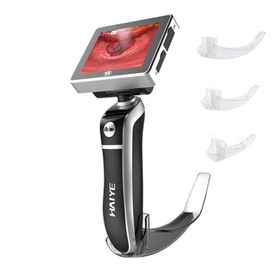 Máy tính y tế dùng một lần Lưỡi dao gây mê Video ống soi thanh quản với màn hình 3 inch