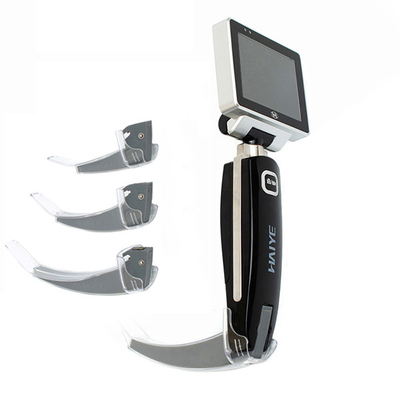 Tay cầm cứng nhắc Ống nội soi ống thanh quản video dùng một lần để cấp cứu khẩn cấp