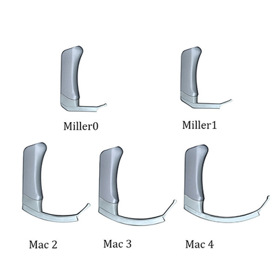 5 Mac Miller Blades Máy soi thanh quản video kỹ thuật số y tế với tay quay công thái học