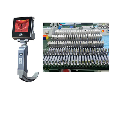 Màn hình 3 inch Đặt ống nội soi phẫu thuật Nội soi thanh quản video có thể tái sử dụng FOV 72 độ