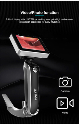 Ống soi thanh quản video sợi quang dùng một lần Kính nội soi điện tử gây mê 32GB
