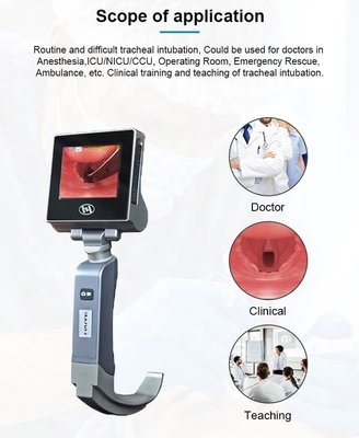 Xem đường thở Kính lúp soi thanh quản bằng video với màn hình màu lớn 3.0 inch