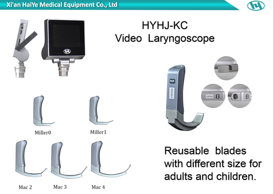 Đầu ra USB của ống soi thanh quản video Haiye di động 1280 * 720px
